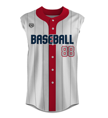 Diamond (Full Button Sleeveless)