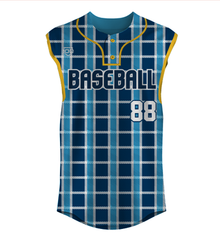 Plaid (2Button Sleeveless)